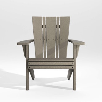 Vista II Slate Grey Outdoor Adirondack Chair by POLYWOOD®