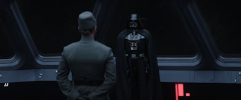 Hayden Christensen stands as Darth Vader in Obi-Wan Kenobi Episode 5