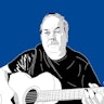 Illustration of John Hinckley Jr. playing guitar