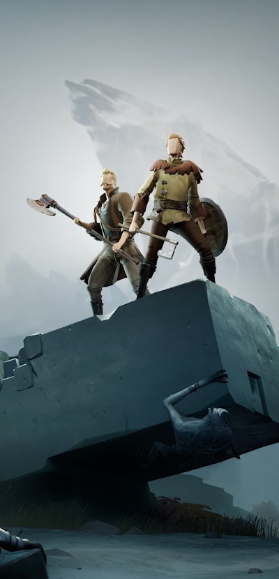 key art of characters from Ashen game