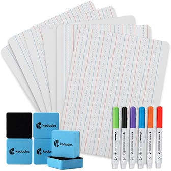 Kedudes Double-Sided White Board Set (6-Pack)