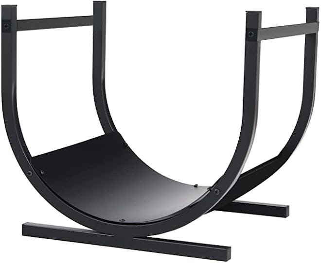 PHI VILLA firewood log holder in black