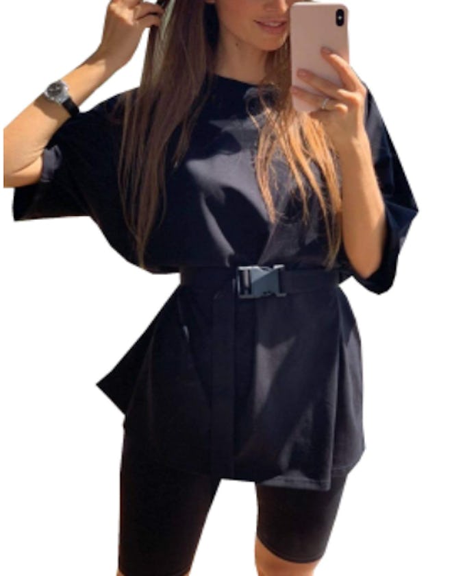 Glamaker Two Piece Tee and Biker Shorts Set