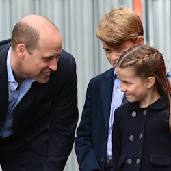 Prince William with children George and Charlotte