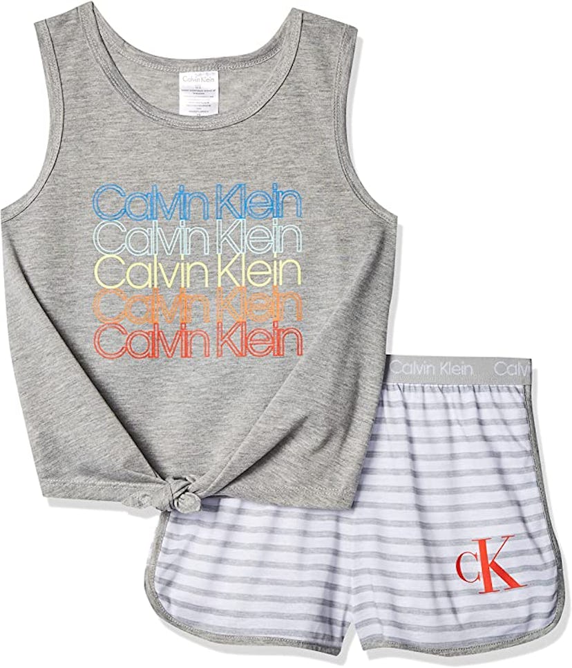 Calvin Klein Girls' 2 Piece Sleepwear 