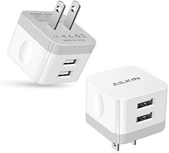 AILKIN USB Wall Charger Plug (2-Pack)