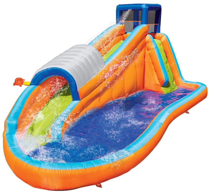 Banzai Surf Rider Kids Inflatable Outdoor Backyard Aqua Water Slide Splash Park