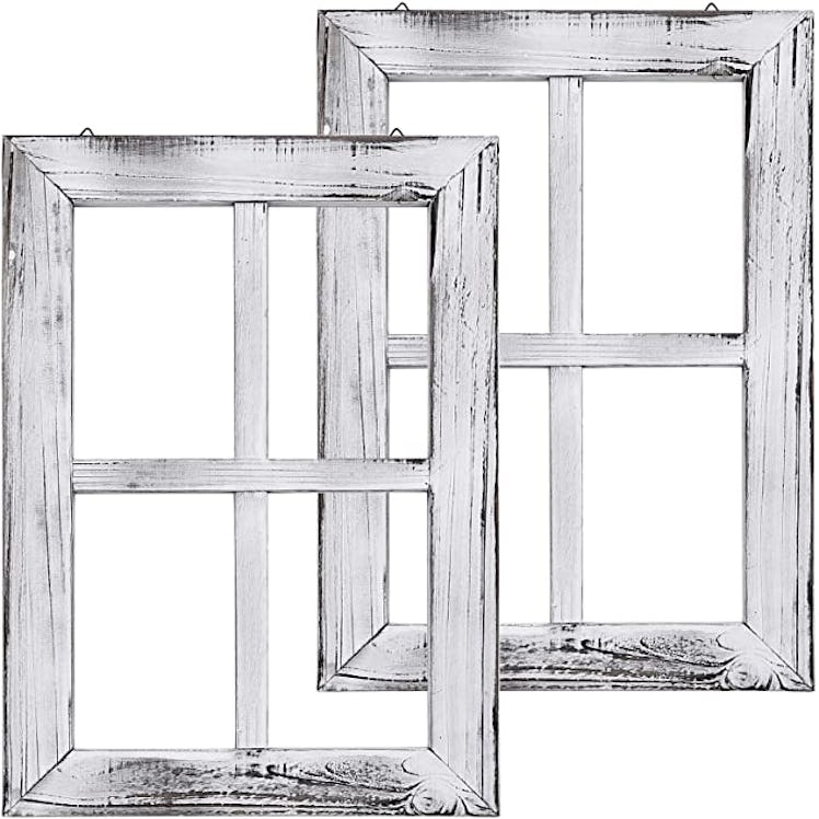 Greenco Wooden Mount Window Frames (2-Pack)