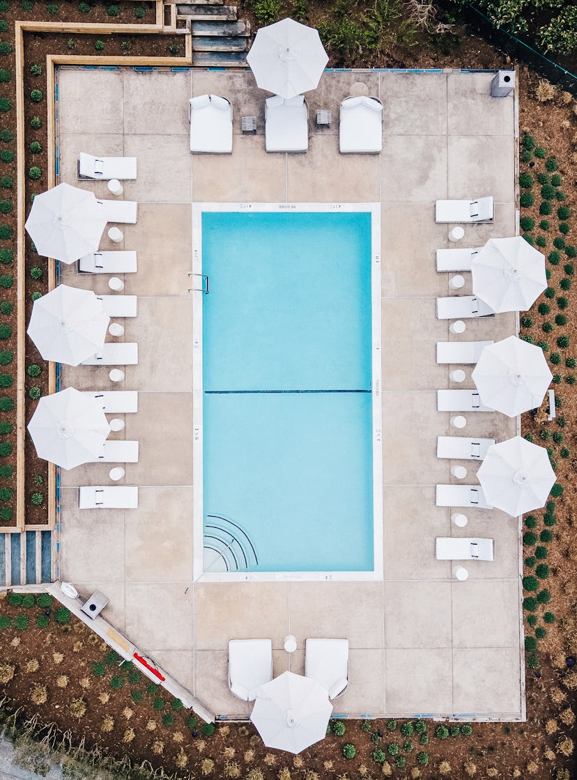 A photo of the pool at EHP resort in East Hampton.
