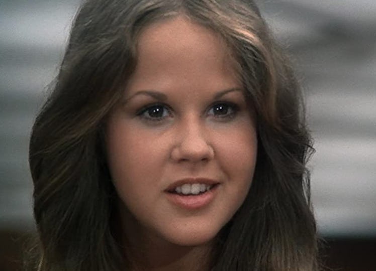 Linda Blair in a rare expressive mode from the Exorcist