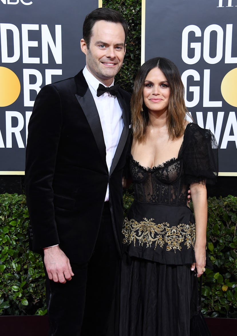 Bill Hader and Rachel Bilson at the 2020 Golden Globes