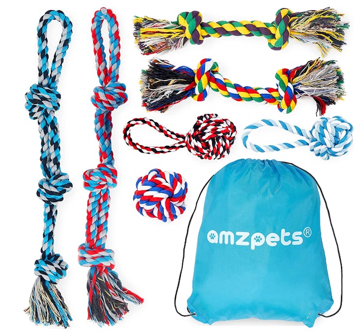 AMZpets Rope Dog Toys (7-Piece Set)