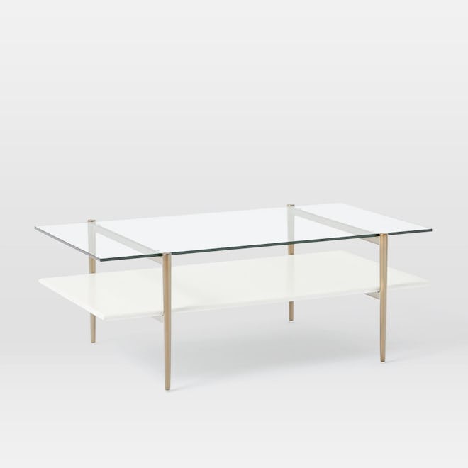 Mid Century Glass Coffee Table