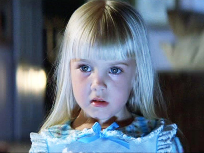 Heather O'Rourke as Carol Anne Freeling in the Poltergeist movie from 1982