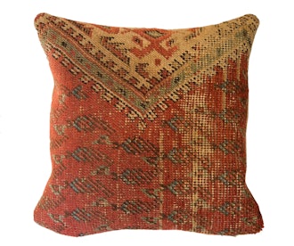 Newly Made Vintage Rug Fragment Pillow