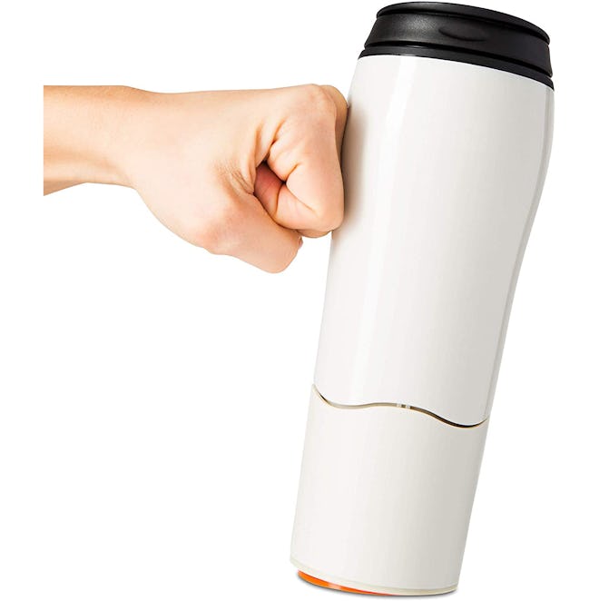 With a suction-cup bottom, this Mighty Mug is one of the best coffee mugs for people who knock over ...