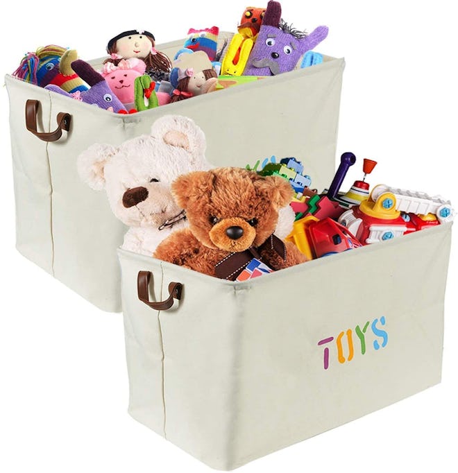 Woffit Toy Storage Organizer Baskets (2-Pack) 