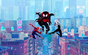 Peter Parker, Miles Morales, and Gwen Stacy 