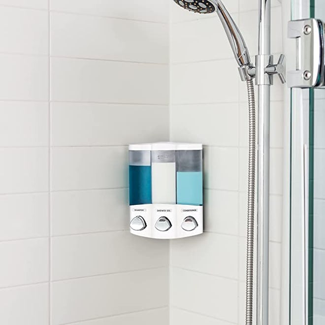 Better Living Products 3-Chamber Shower Soap Dispenser
