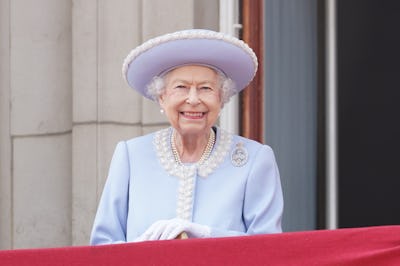 Queen Elizabeth II at Trooping the Colour 2022, her 96th birthday parade during her Platinum Jubilee...