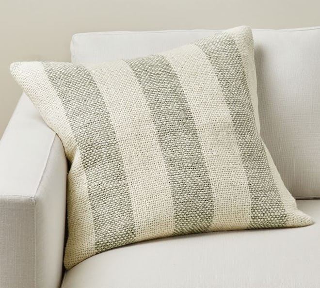 Faye Textured Striped Pillow Cover