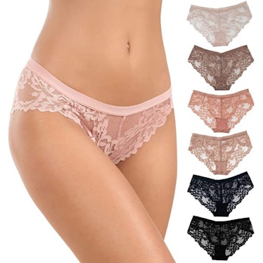 Alyce Intimates Lace Bikini Underwear (6-Pack)