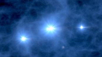Early stars were made solely of hydrogen and helium.