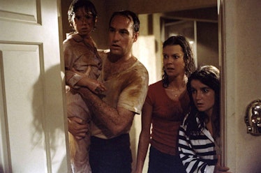 Family from the Poltergeist movie looking scared
