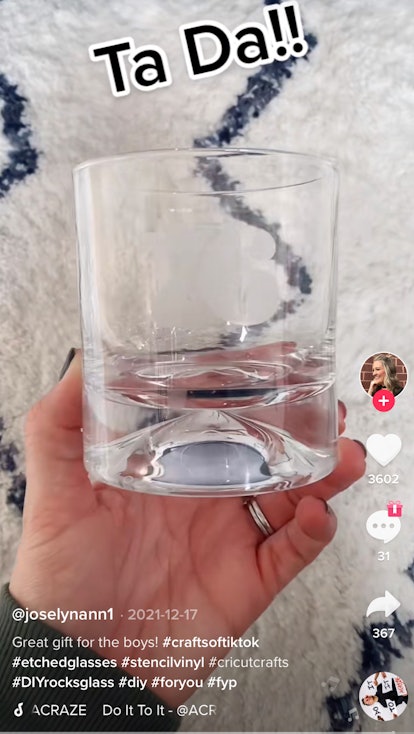 A last-minute Father's Day 2022 gift idea from TikTok is this custom drinking glass. 