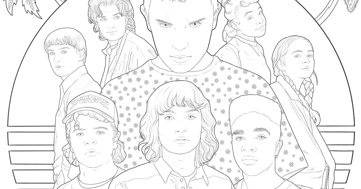 Look 8 Bodacious Pages From Netflix s Stranger Things Coloring Book Look 8 Bodacious Pages From Netflix s Stranger Things Coloring Book
