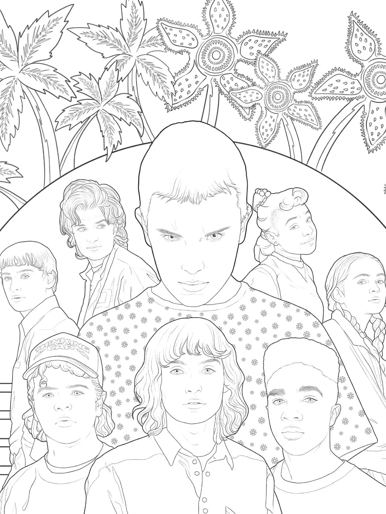 Printable Stranger Things.pdf Printable 21 Stranger Things Coloring Pages Sheets