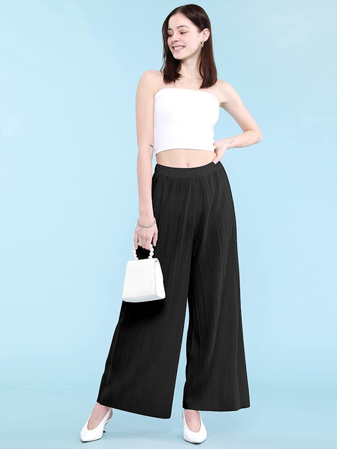 Made By Johnny Pleated Palazzo Pants