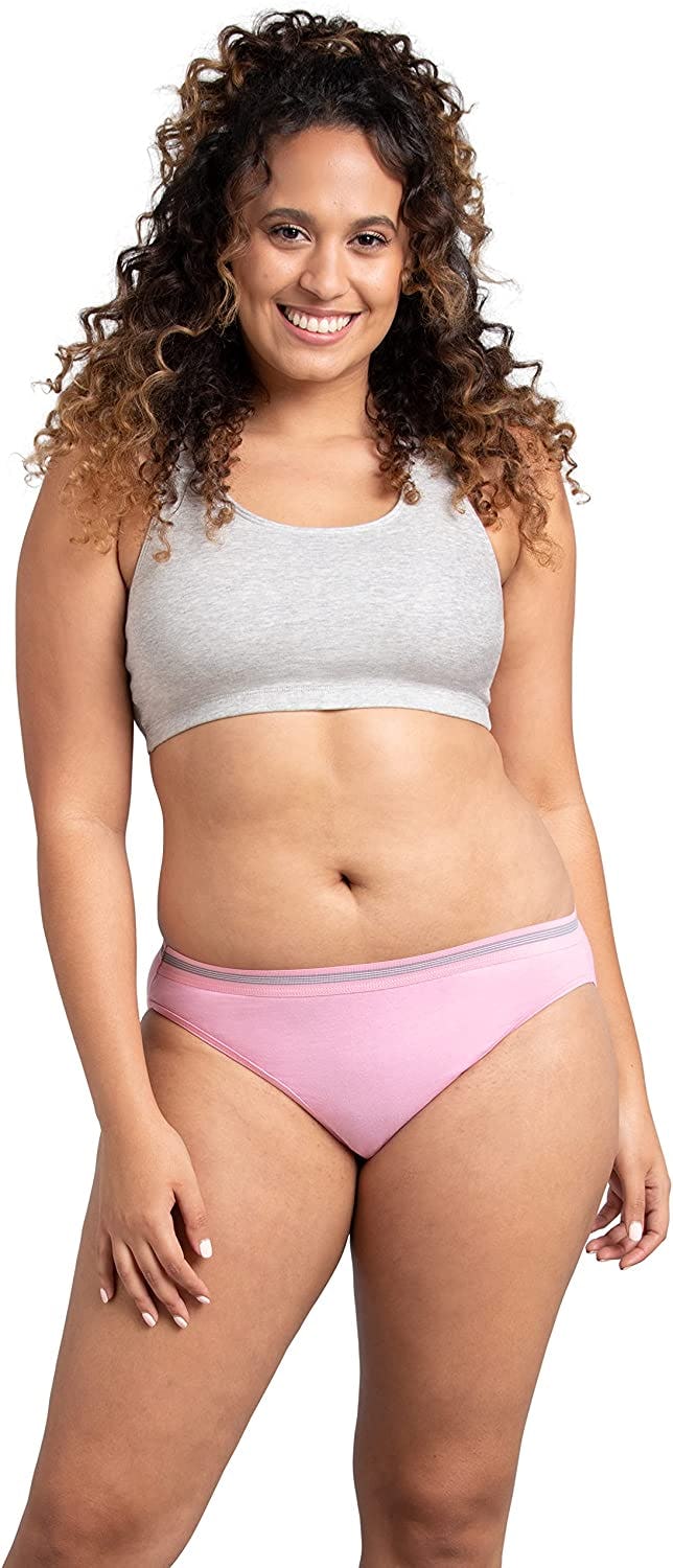 Fruit of the Loom Tag Free Cotton Bikini Panties (6-Pack)