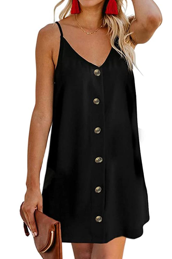 AlvaQ Button Down Mini Dress