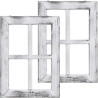 Greenco Wooden Rustic Window Frames (Set of 2)