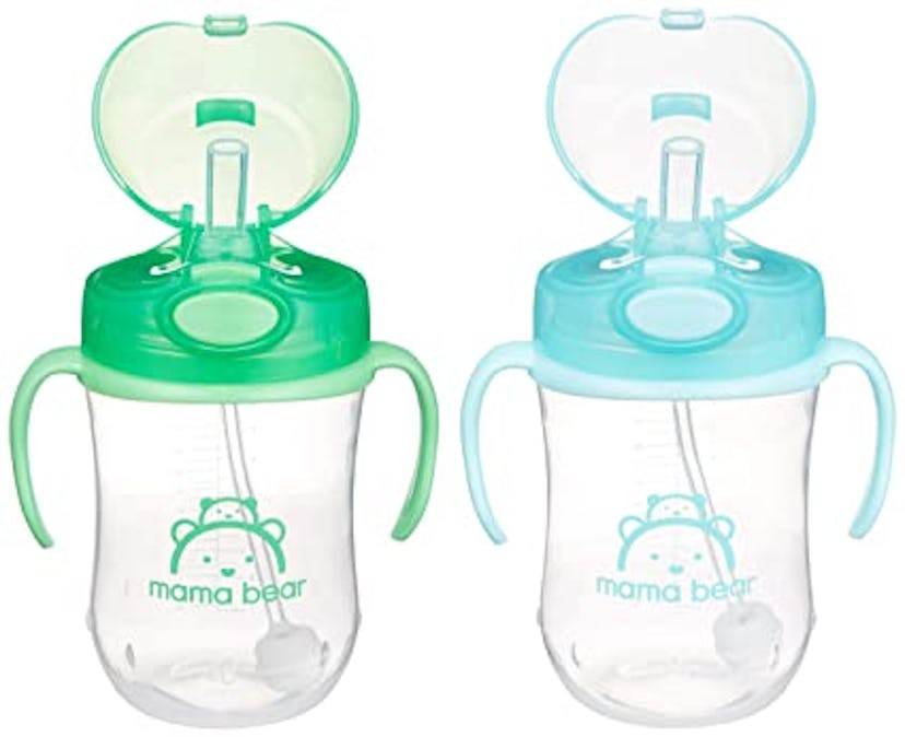 Mama Bear Weighted Straw Sippy Cup  (2-Pack)