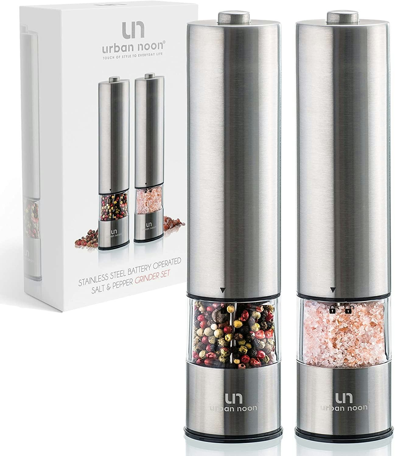 urban noon Electric Salt and Pepper Grinder Set