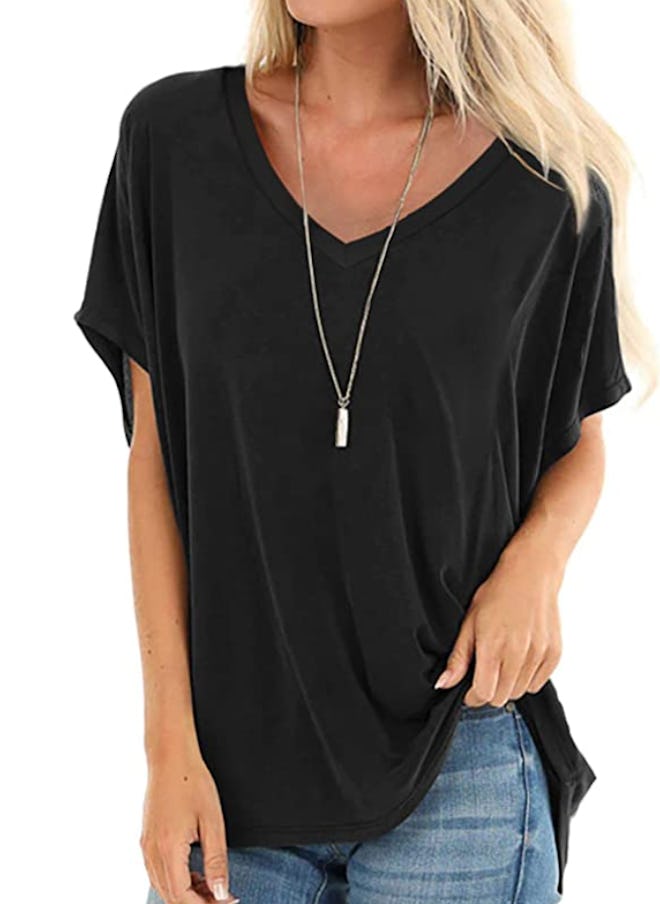 SAMPEEL Short Sleeve Dolman T-Shirt