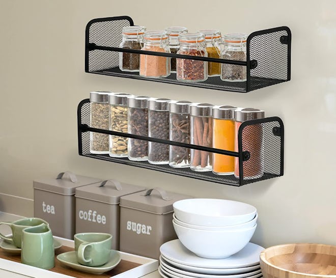 Greenco Wall-Mounted Spice Racks (2-Pack)