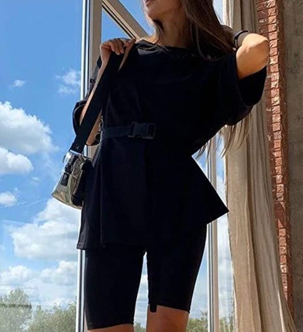 Glamaker Two Piece Tee and Biker Shorts Set