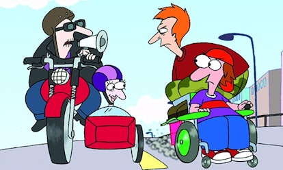 A scene from the 2000s cartoon 'Pelswick.'