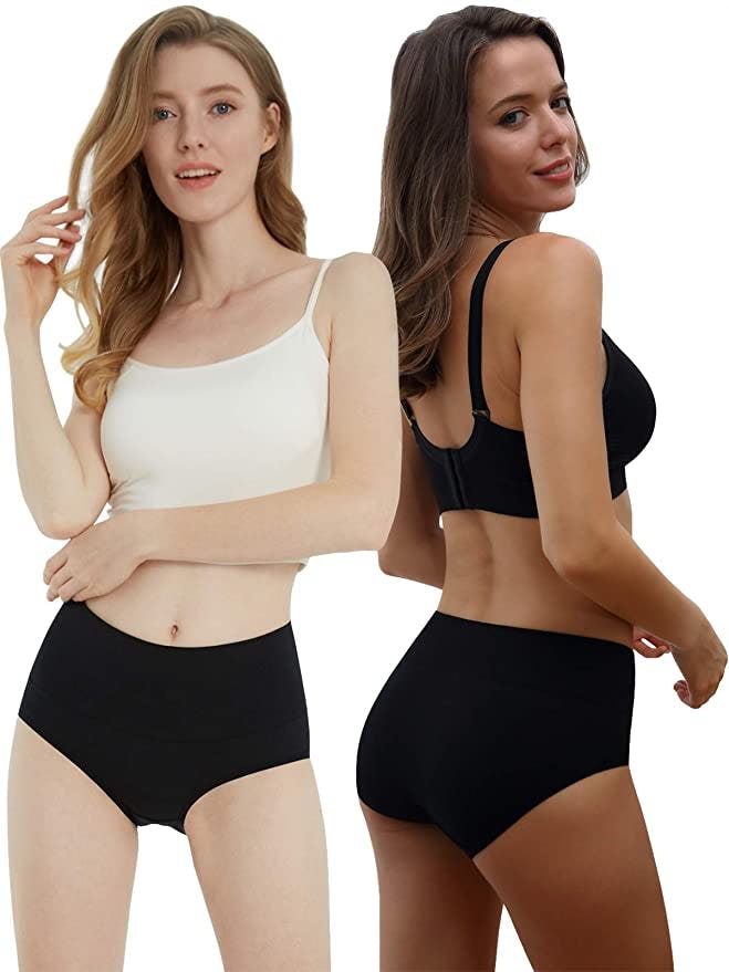 INNERSY High Waisted Cotton Panties (5-Pack)