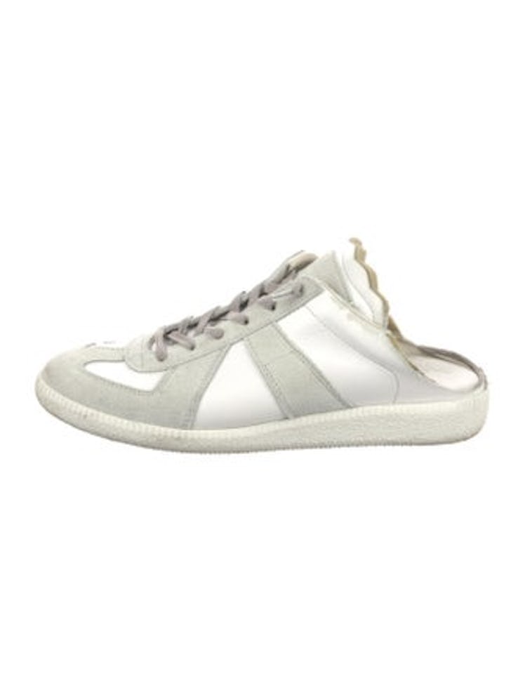 Leather Distressed Accents Sneakers Maison Margiela