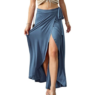 Doublju Maxi Wrap Skirt