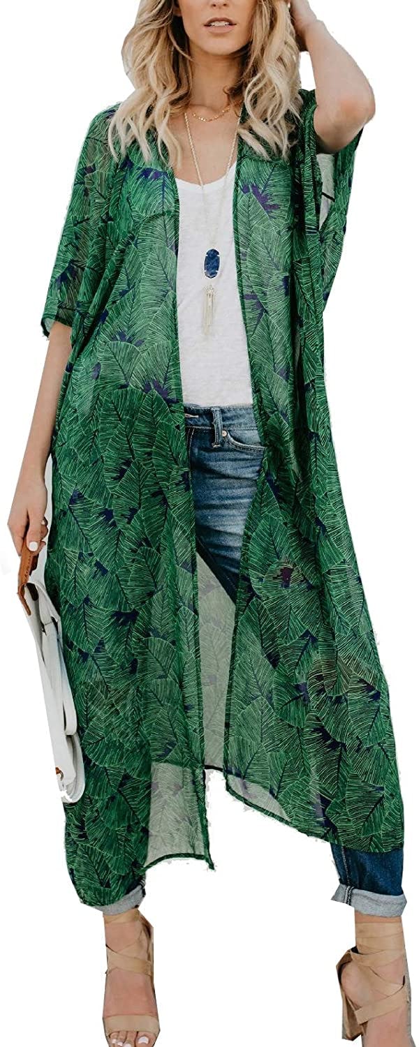 CASURESS Sheer Chiffon Kimono