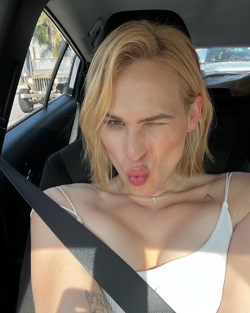 Tommy Dorfman red bikini Instagram