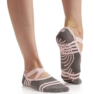 Gaiam Non Slip Sticky Toe Grip Socks (2 Pairs)