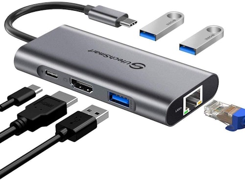 This UtechSmart option is one of the best USB-C hubs with an ethernet port.