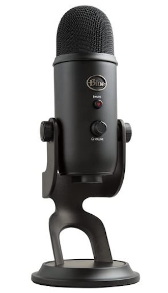 The Logitech Blue Yeti is a microphone for podcasting with over 40,000 reviews.