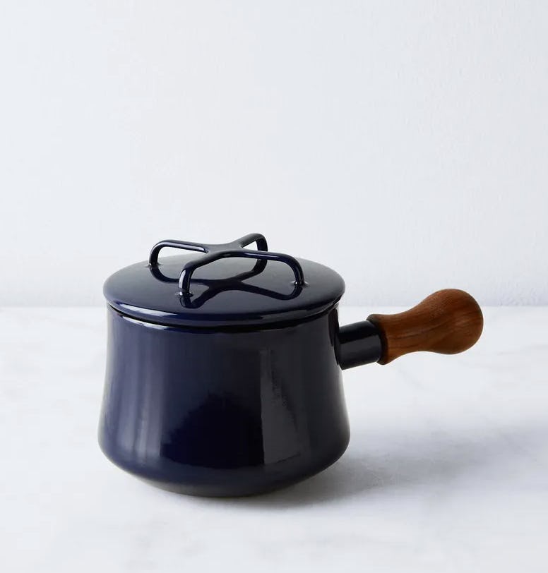 Food52 x Dansk Købenstyle Saucepan &amp; Butter Warmer in midnight blue